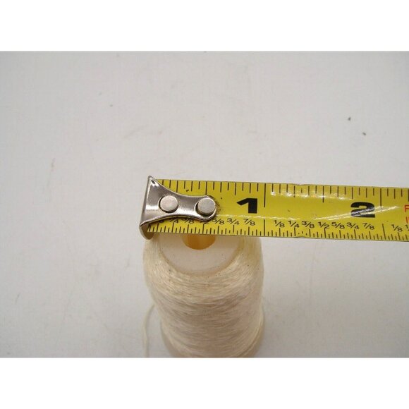 Silk Nylon Thread Foot White Ivory Ice Spool Cord Arts Crafts Sewing Embroidery - Picture 9 of 10